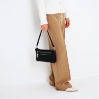 Сумка кросс-боди на молнии, цвет чёрный