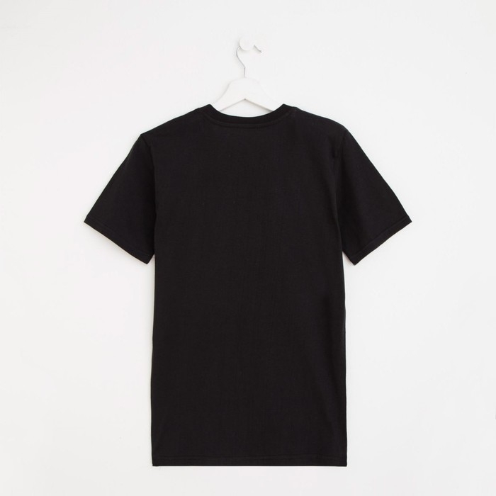 Футболка мужская однотонная, цвет чёрный, размер 48 Футболка мужская однотонная, цвет чёрный, размер 48