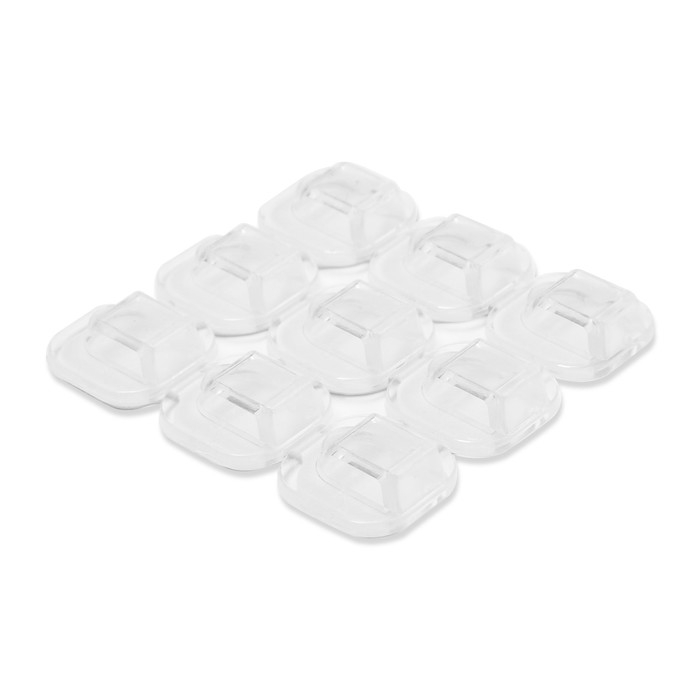 Держатель самоклеящийся для проводов и гирлянд ТУНДРА krep, 15х15 мм, 54 шт. Держатель самоклеящийся для проводов и гирлянд ТУНДРА krep, 15х15 мм, 54 шт.