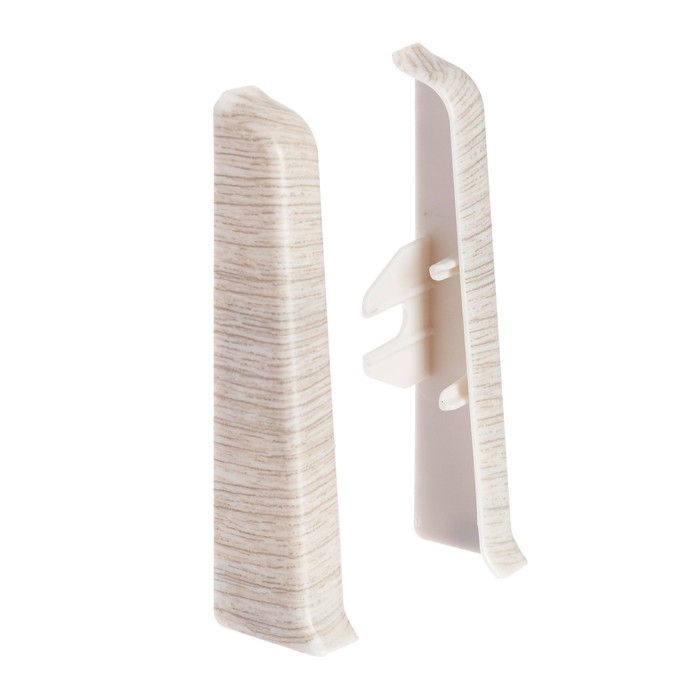 Торцевые (пара) для плинтуса 85мм Торцевые (пара) для плинтуса 85мм "Деконика", 253 Ясень серый