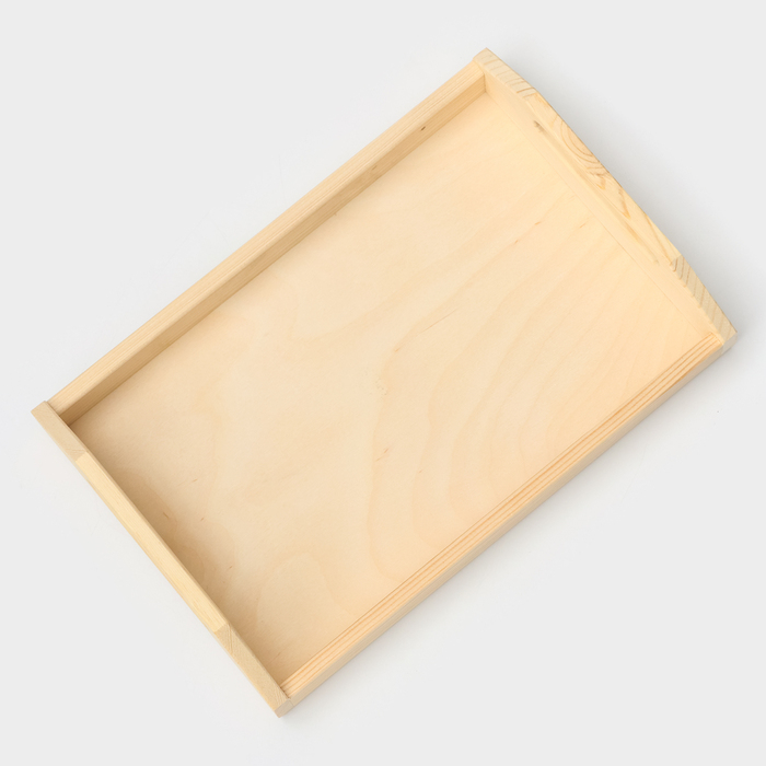 Поднос деревянный Доляна &laquo;Под роспись&raquo;, 30&times;20&times;6 см, сосна