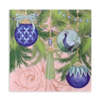 Новогодние салфетки бумажные GrandPero Deluxe &laquo;Роскошная елка&raquo;, 3 слоя, 33х33 см, 20 шт