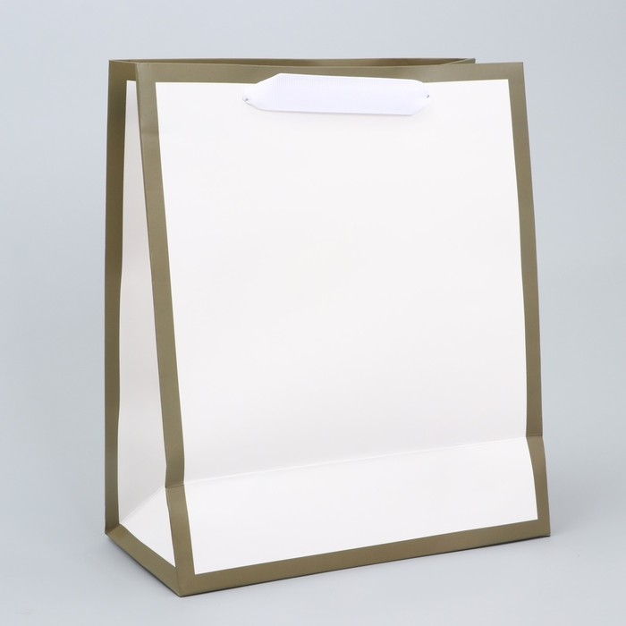 Пакет подарочный, упаковка, &laquo;Белый&raquo;, 27 х 23 х 11.5 см