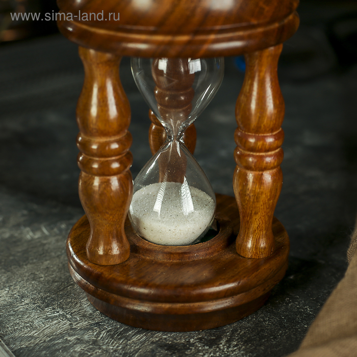 Песочные часы "Колизей" дерево 14х7,5х7,5 см (3 мин)