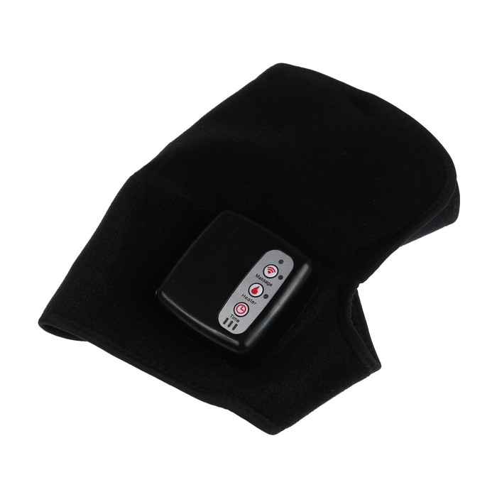 Массажёр для ног Luazon LEM-24 , бандаж на колено, нагрев до 65&deg;С, черный