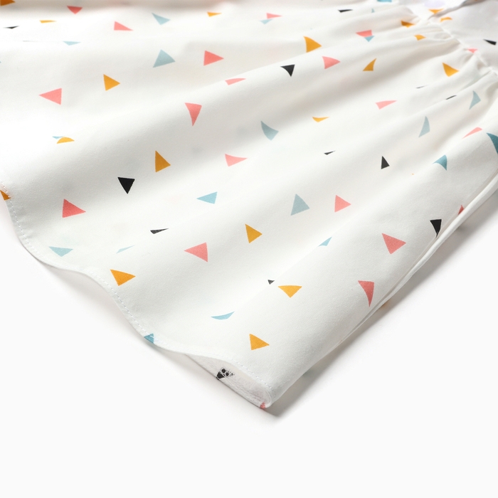 Платье детское с воротником KAFTAN р.30 (98-104 см) белый