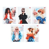 Тетрадь 48 листов в клетку "Следуй за мечтой", обложка мелованный картон, матовая ламинация, блок офсет 65г/м2, МИКС 5 видов Тетрадь 48 листов в клетку "Следуй за мечтой", обложка мелованный картон, матовая ламинация, блок офсет 65г/м2, МИКС 5 видов