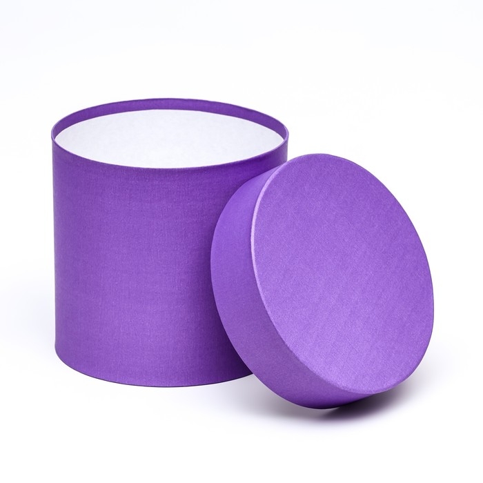 Набор шляпных коробок 5в1, темная лаванда, 23 х 23 - 15 х 15 см Набор шляпных коробок 5в1, темная лаванда, 23 х 23 - 15 х 15 см