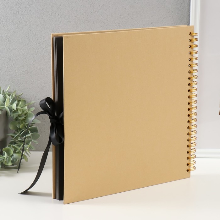 Фотоальбом  30 черных листов "Воспоминания" 31х32,5х3 см