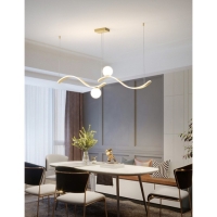 Люстра BayerLux "Волсен" LED 50Вт золото 100х100 см Люстра BayerLux "Волсен" LED 50Вт золото 100х100 см