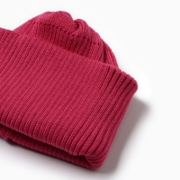 Шапка детская, цвет фуксия, размер 52-56 Шапка детская, цвет фуксия, размер 52-56