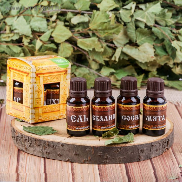 Набор Набор "Хорошо попариться": 4 аромамасла 15мл