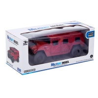 Джип радиоуправляемый &laquo;Хамер&raquo;, свет, работает от батареек, 1:18, цвет бордовый
