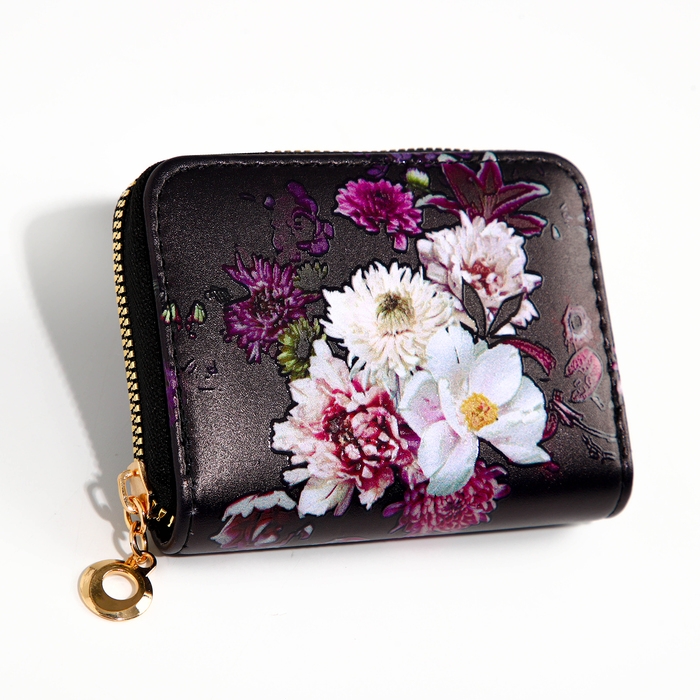 Кошелёк на молнии «Выбражулька», цвет чёрный Кошелёк на молнии «Выбражулька», цвет чёрный