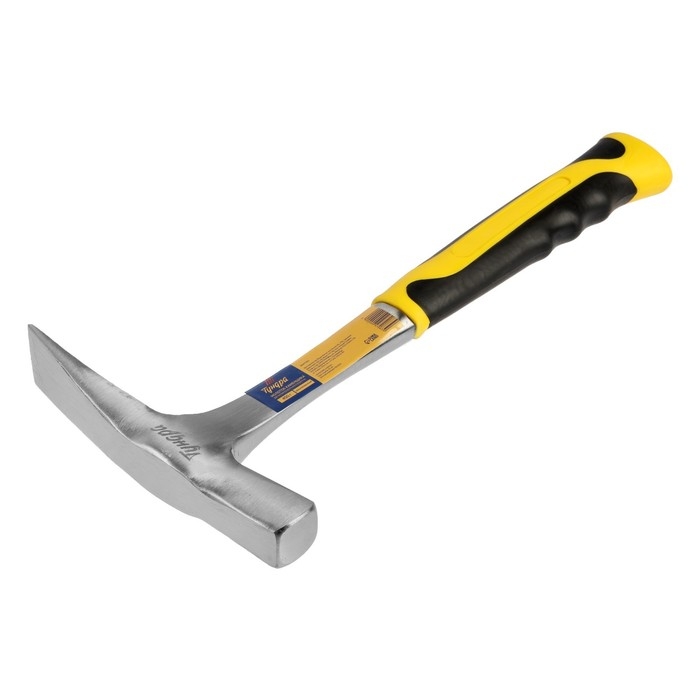 Молоток каменщика ТУНДРА ПРОФИ, цельнокованый, двухкомпонентная рукоятка, 450 г Молоток каменщика ТУНДРА ПРОФИ, цельнокованый, двухкомпонентная рукоятка, 450 г