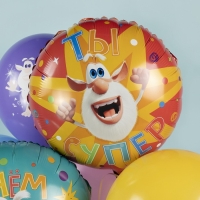 Шар фольгированный 18" «Буба. Ты супер», круг Шар фольгированный 18" «Буба. Ты супер», круг