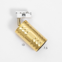 Светильник трековый "Алисер" GU10 220В золото 7,5х7,5х20 см Светильник трековый "Алисер" GU10 220В золото 7,5х7,5х20 см