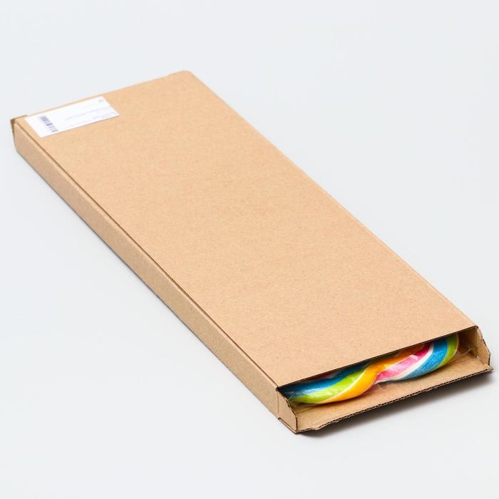 Леденец XXL на палочке &laquo;Ты приносишь в мою жизнь краски&raquo;: сердце, тутти-фрутти, 120 г.