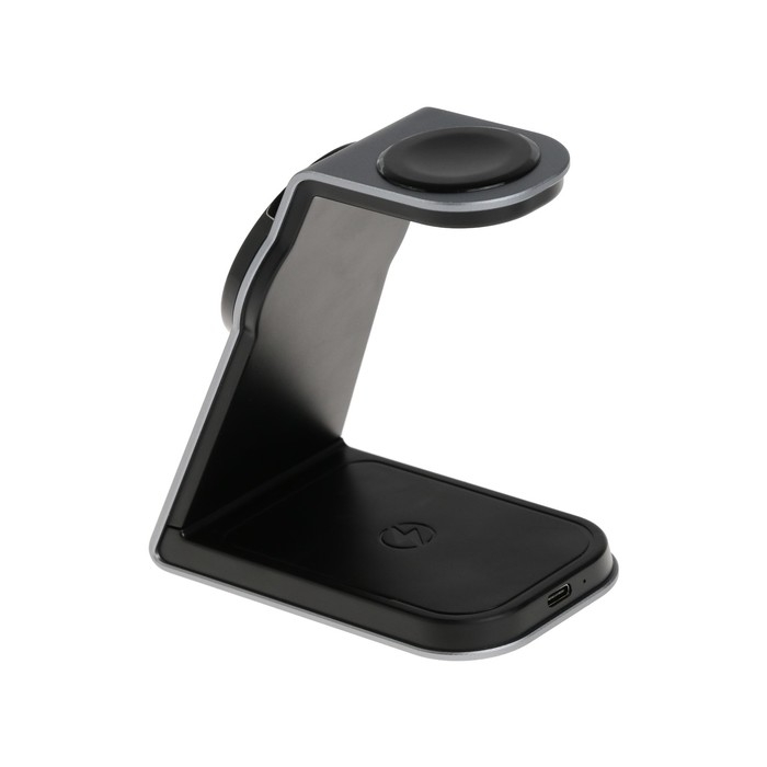 Беспроводное зарядное устройство T3, 3 в 1, 15 Вт + 5 Вт + 5 Вт, MagSafe, серебристое Беспроводное зарядное устройство T3, 3 в 1, 15 Вт + 5 Вт + 5 Вт, MagSafe, серебристое