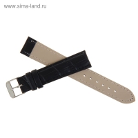 Ремешок для часов "Соломон", 18 мм, экокожа, l-19 см, черный Ремешок для часов "Соломон", 18 мм, экокожа, l-19 см, черный