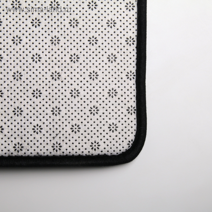 Набор ковриков для ванны и туалета Доляна «Геометрик», 3 шт: 35×40, 40×50, 50×80 см, цвет чёрный Набор ковриков для ванны и туалета Доляна «Геометрик», 3 шт: 35×40, 40×50, 50×80 см, цвет чёрный