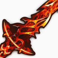 Деревянное оружие, детское сувенирное &laquo;Огненный&raquo;, меч, 12,4 х 41,5 см