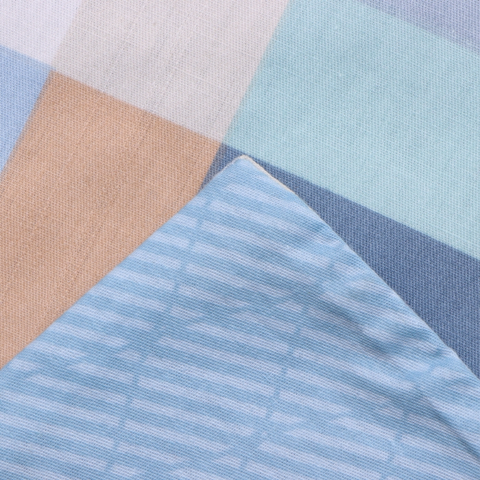 Постельное бельё LoveLife 1,5сп Square blue, 143х215см, 150х225см, 50х70см-2шт, сатин, хлопок 125г/м Постельное бельё LoveLife 1,5сп Square blue, 143х215см, 150х225см, 50х70см-2шт, сатин, хлопок 125г/м