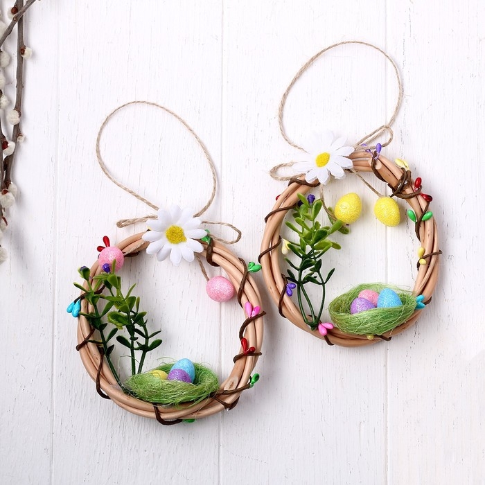 Декор &laquo;Пасхальный венок&raquo; МИКС
