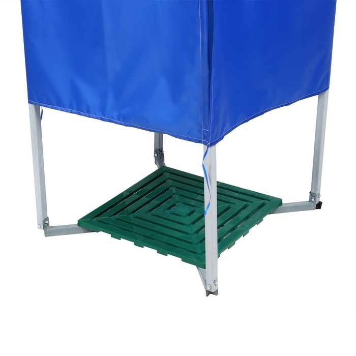 Душ дачный, 80 &times; 80 &times; 250 см, тент, бак пластиковый, 55 л, с ЭВН