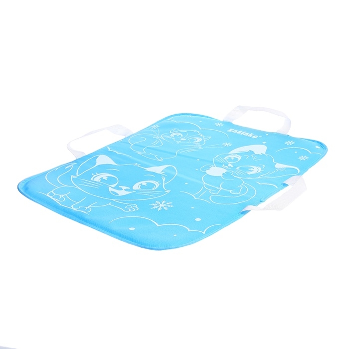 Ледянка мягкая, детская «Котята», 54 × 40 см, цвет голубой Ледянка мягкая, детская «Котята», 54 × 40 см, цвет голубой