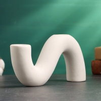 Подсвечник "Жасмин" белый песок, 20х4х10см Подсвечник "Жасмин" белый песок, 20х4х10см