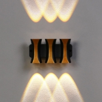 Светильник фасадный «Элегант», FSD-042, 6 Вт, 3000К, 3 луча, IP65, 220 В, пластик, черный Светильник фасадный «Элегант», FSD-042, 6 Вт, 3000К, 3 луча, IP65, 220 В, пластик, черный