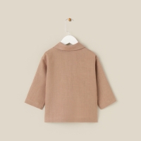 Костюм детский домашний (рубашка и брюки) SL HOME р 28 (86-92), кофейный