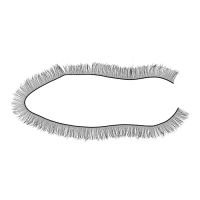 Реснички, набор 2 шт., размер 1 шт. 20 × 0,8 см, цвет чёрный Реснички, набор 2 шт., размер 1 шт. 20 × 0,8 см, цвет чёрный