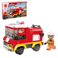 Конструктор блочный для мальчиков Пожарные «Огнеборцы», 108 деталей Конструктор блочный для мальчиков Пожарные «Огнеборцы», 108 деталей