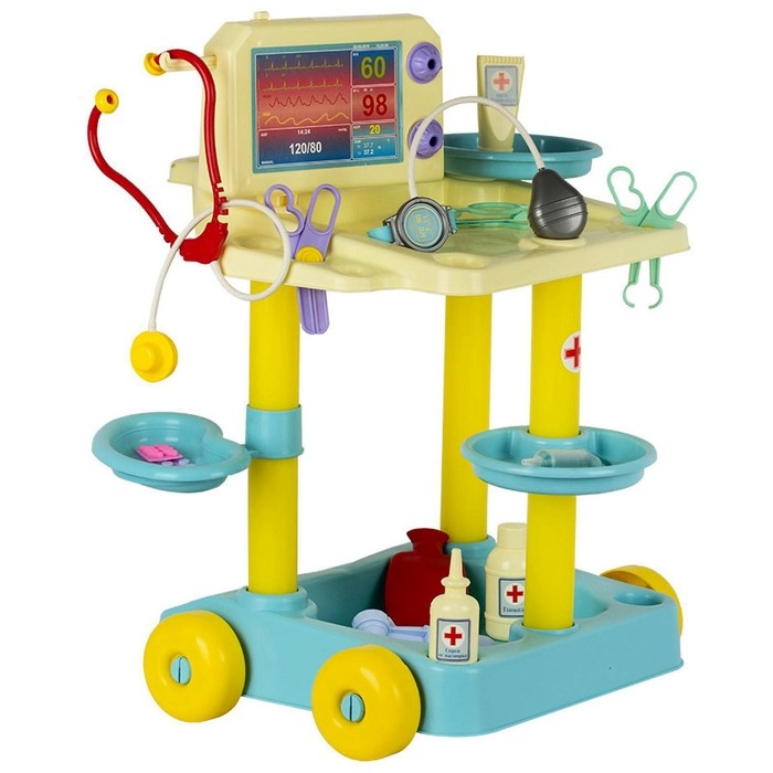 Игровой набор &laquo;Доктор&raquo; на тележке, 23 предмета