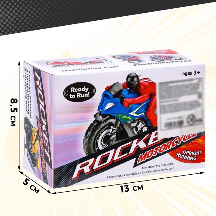 Мотоцикл инерционный &laquo;Байкер&raquo;, МИКС