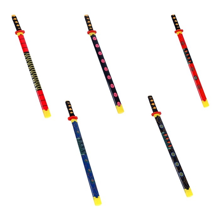 Игрушка деревянная «Катана» 3 × 6 × 66,5 см, МИКС Игрушка деревянная «Катана» 3 × 6 × 66,5 см, МИКС