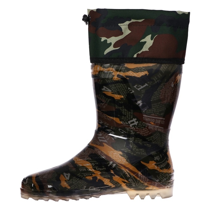 Сапоги мужские С-10РУМ, ПВХ, утепленные, камуфляж МИКС, размер 41 (262)