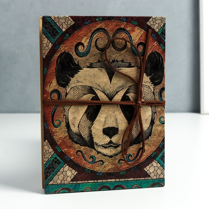 Фотоальбом гармошка 20 складок 38 сторон Фотоальбом гармошка 20 складок 38 сторон "Панда стиль" с уголками 17,5х12,5 см