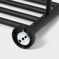 Полка для ванной St&ouml;lz Loft basic, с держателем для полотенец, цвет чёрный