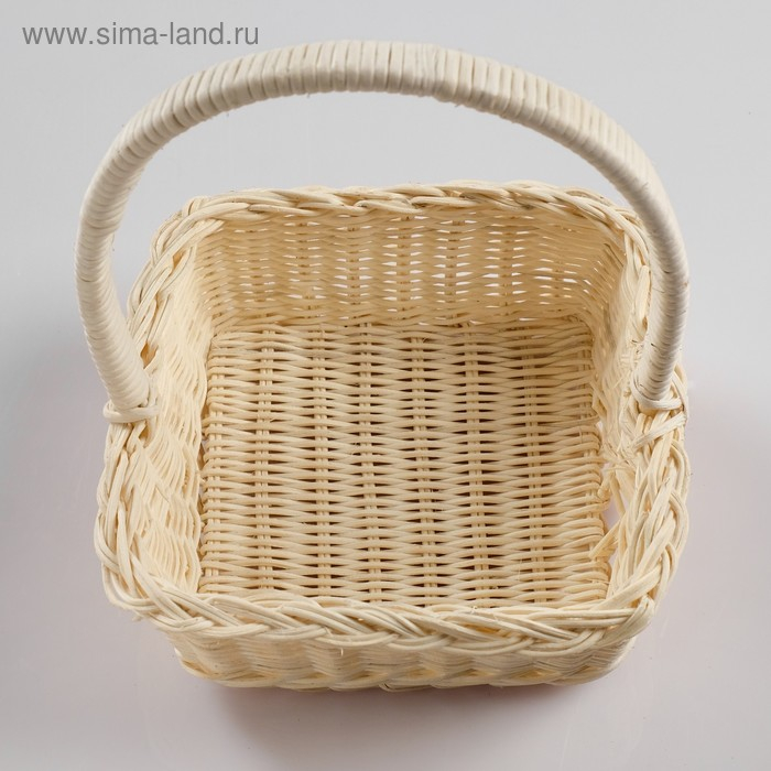 Набор корзин, 3 шт, 24&times;24&times;10/30, 19&times;19&times;8/26, 17&times;17&times;6/19 см, ротанг