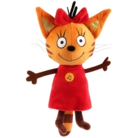 Мягкая музыкальная игрушка &laquo;Карамелька&raquo; с ложечкой, 20 см, Три кота