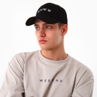 Кепка мужская «МИНИМУМ», цвет чёрный, р-р 56 Кепка мужская «МИНИМУМ», цвет чёрный, р-р 56