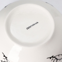 Салатник Доляна &laquo;Весенний вечер&raquo;, 600 мл, d=15,5 см, цвет белый