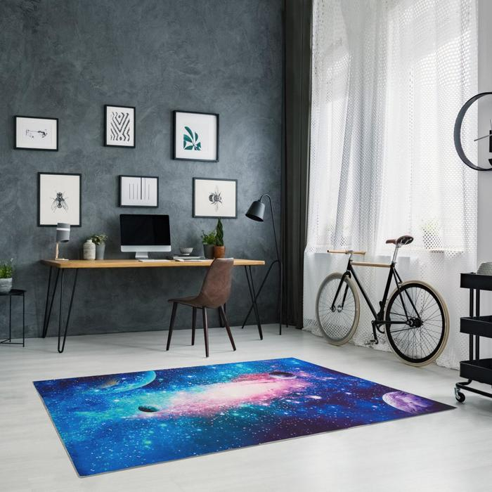 Ковёр детский Этель &laquo;Галактика&raquo;, 100х150 см, 700г/м2