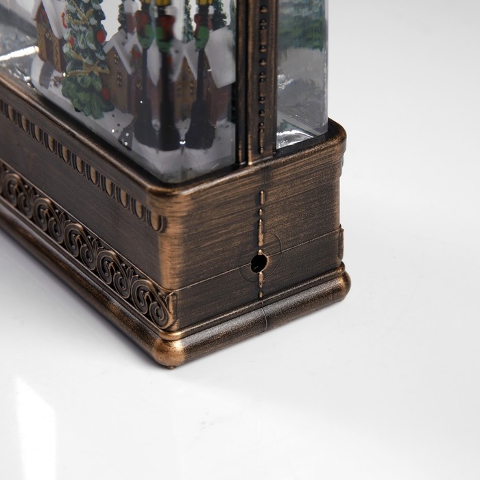 Светодиодная фигура «Фонарь с городом» 10.7 × 20.5 × 6.2 см, пластик, батарейки ААх3 (не в комплекте), USB, свечение тёплое белое Светодиодная фигура «Фонарь с городом» 10.7 × 20.5 × 6.2 см, пластик, батарейки ААх3 (не в комплекте), USB, свечение тёплое белое