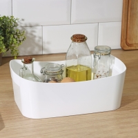 Корзинка для хранения без крышки, 4,5 л, 29×19×10,5 см, цвет белый Корзинка для хранения без крышки, 4,5 л, 29×19×10,5 см, цвет белый