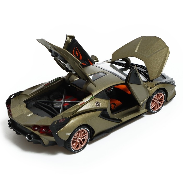 Машина металлическая, 1:24, инерционная, открываются двери, капот, багажник, цвет хаки Машина металлическая, 1:24, инерционная, открываются двери, капот, багажник, цвет хаки