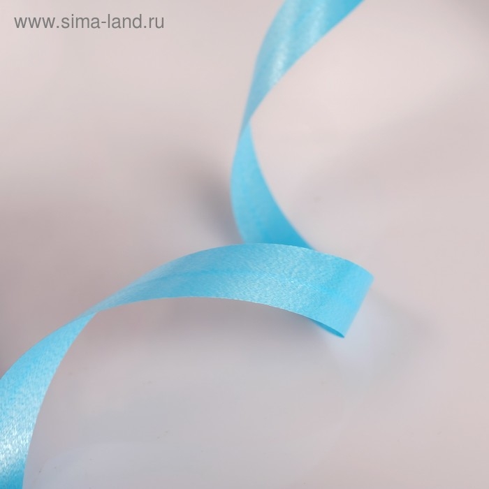 Лента для декора и подарков, голубой, 2 см х 100 м Лента для декора и подарков, голубой, 2 см х 100 м